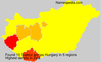 Surname Tkalecz in Hungary Surname Tkalecz in Hungary