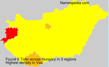 Surname Tofei in Hungary Surname Tofei in Hungary