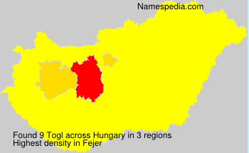 Surname Togl in Hungary Surname Togl in Hungary