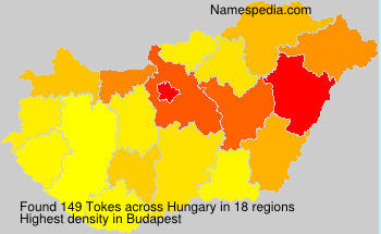 Surname Tokes in Hungary Surname Tokes in Hungary
