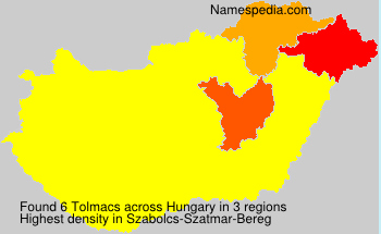 Surname Tolmacs in Hungary Surname Tolmacs in Hungary