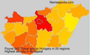 Surname Tolnai in Hungary Surname Tolnai in Hungary
