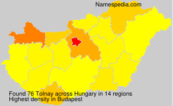 Surname Tolnay in Hungary Surname Tolnay in Hungary