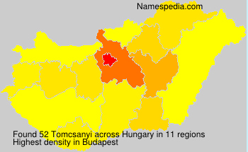 Surname Tomcsanyi in Hungary Surname Tomcsanyi in Hungary