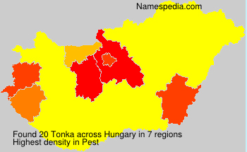 Surname Tonka in Hungary Surname Tonka in Hungary