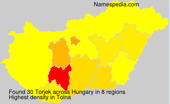 Surname Torjek in Hungary Surname Torjek in Hungary