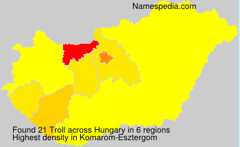 Surname Troll in Hungary Surname Troll in Hungary