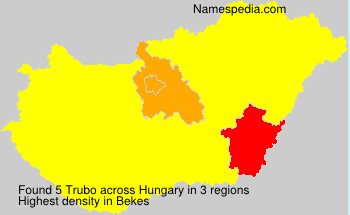 Surname Trubo in Hungary Surname Trubo in Hungary