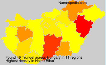 Surname Trungel in Hungary Surname Trungel in Hungary