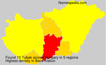 Surname Tubak in Hungary Surname Tubak in Hungary