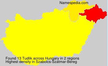Surname Tudlik in Hungary Surname Tudlik in Hungary