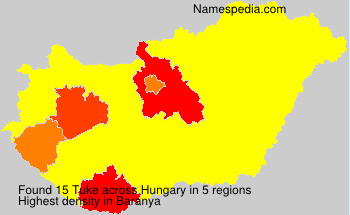 Surname Tuke in Hungary Surname Tuke in Hungary