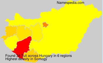 Surname Tuli in Hungary Surname Tuli in Hungary