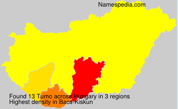 Surname Tumo in Hungary Surname Tumo in Hungary