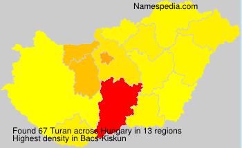 Surname Turan in Hungary Surname Turan in Hungary