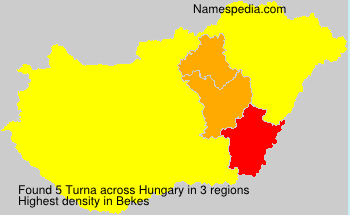 Surname Turna in Hungary Surname Turna in Hungary