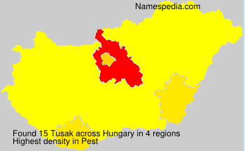 Surname Tusak in Hungary Surname Tusak in Hungary