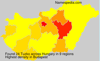 Surname Tuzko in Hungary Surname Tuzko in Hungary