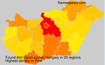 Surname Ujvari in Hungary
