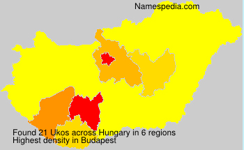 Surname Ukos in Hungary