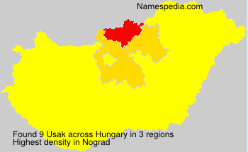 Surname Usak in Hungary Surname Usak in Hungary
