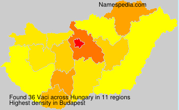 Surname Vaci in Hungary Surname Vaci in Hungary