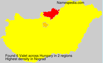 Surname Valet in Hungary Surname Valet in Hungary