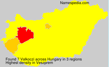 Surname Valkoczi in Hungary Surname Valkoczi in Hungary