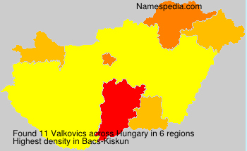 Surname Valkovics in Hungary Surname Valkovics in Hungary