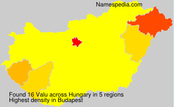Surname Valu in Hungary Surname Valu in Hungary