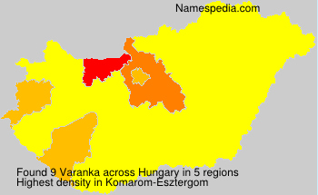 Surname Varanka in Hungary Surname Varanka in Hungary