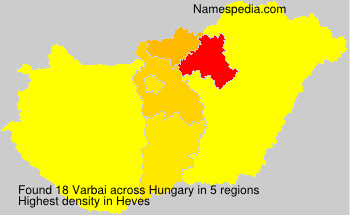Surname Varbai in Hungary Surname Varbai in Hungary