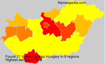 Surname Varbiro in Hungary Surname Varbiro in Hungary