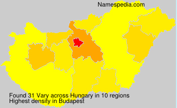 Surname Vary in Hungary Surname Vary in Hungary