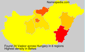 Surname Vaskor in Hungary Surname Vaskor in Hungary