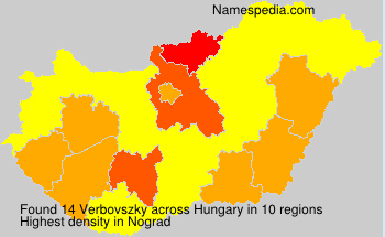Surname Verbovszky in Hungary Surname Verbovszky in Hungary