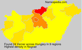 Surname Verner in Hungary Surname Verner in Hungary
