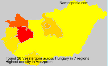 Surname Vesztergom in Hungary Surname Vesztergom in Hungary