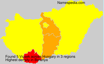 Surname Vicsek in Hungary Surname Vicsek in Hungary