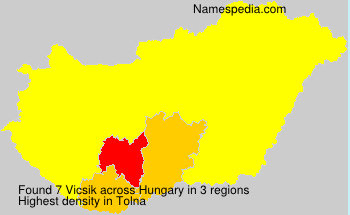 Surname Vicsik in Hungary Surname Vicsik in Hungary