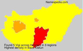 Surname Vigi in Hungary