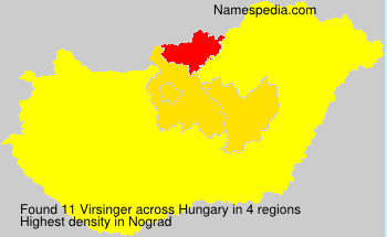Surname Virsinger in Hungary Surname Virsinger in Hungary