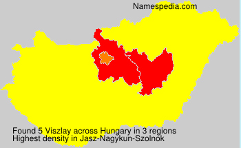 Surname Viszlay in Hungary