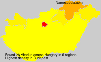 Surname Vitarius in Hungary Surname Vitarius in Hungary