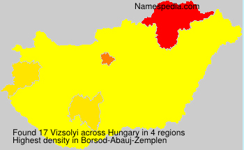 Surname Vizsolyi in Hungary Surname Vizsolyi in Hungary