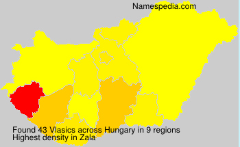 Surname Vlasics in Hungary Surname Vlasics in Hungary