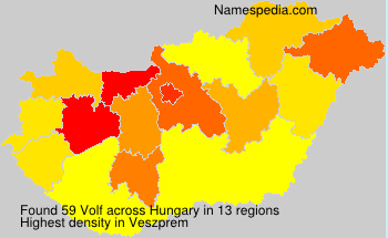 Surname Volf in Hungary Surname Volf in Hungary