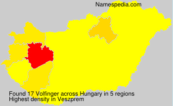 Surname Volfinger in Hungary Surname Volfinger in Hungary