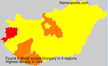 Surname Weidl in Hungary Surname Weidl in Hungary