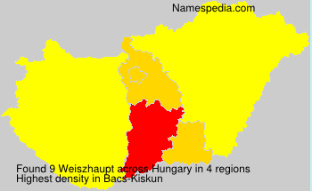 Surname Weiszhaupt in Hungary